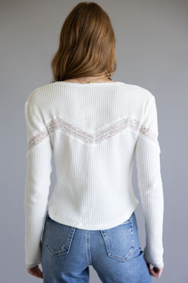 Free People Let’s Party Cardi Top for Women in Ivory