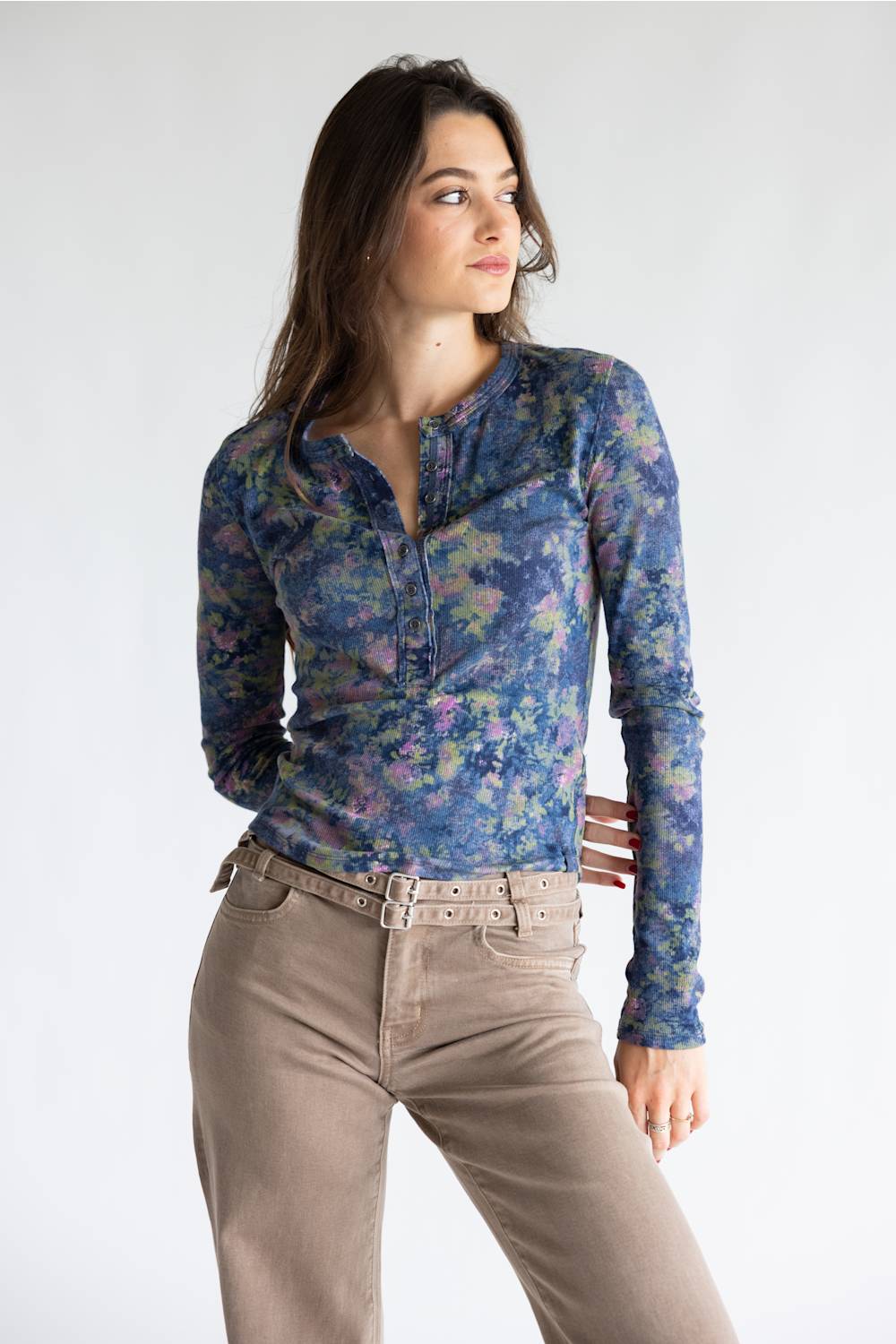 Free People Printed Jamie Henley for Women in Floral Haze