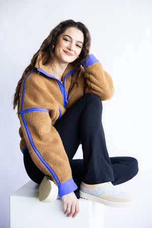 FP Movement Mountain High ½ Zip Fleece for Women in Twig