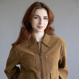 Free People We The Free Blair Vegan Suede Jacket for Women in Caramel Cafe