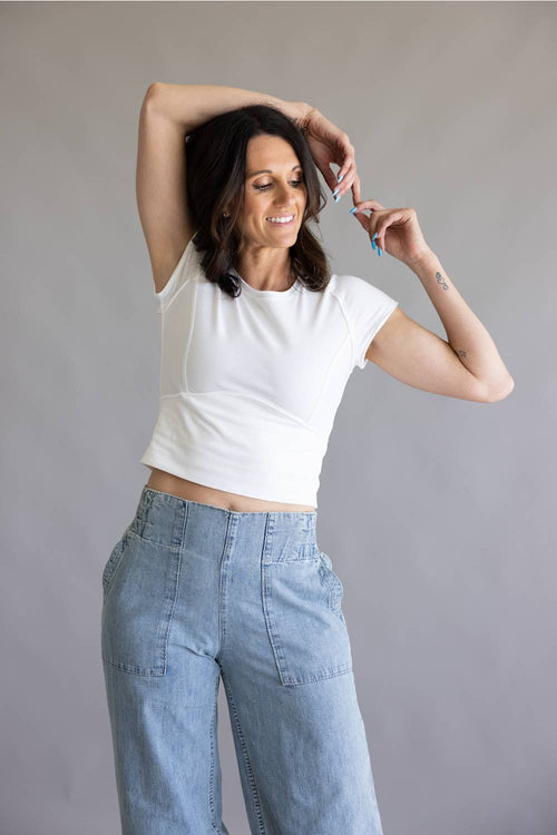 Free People We The Free Protagonist Top for Women in White