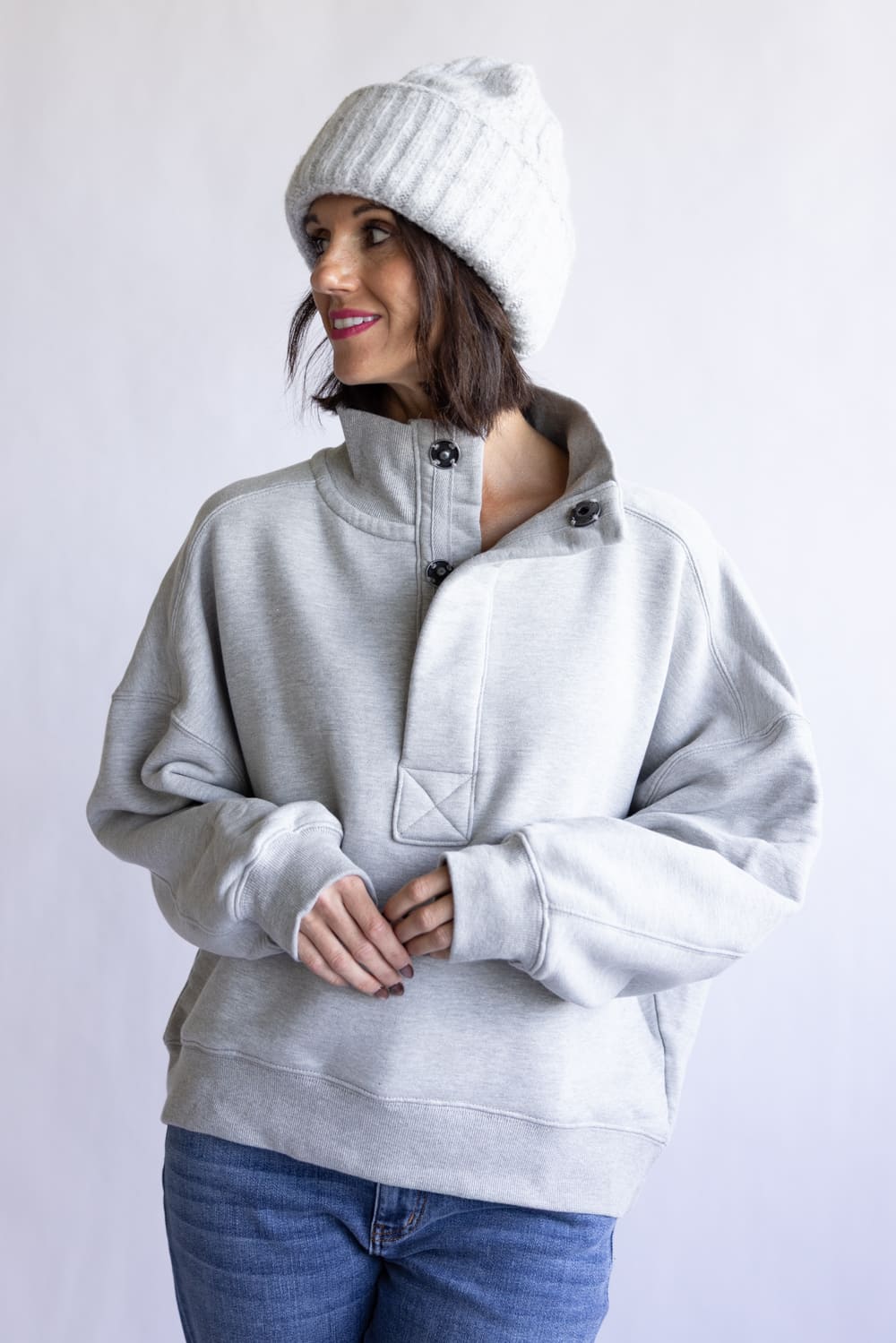 Free People We The Free Timeless Pullover for Women in Heather Grey
