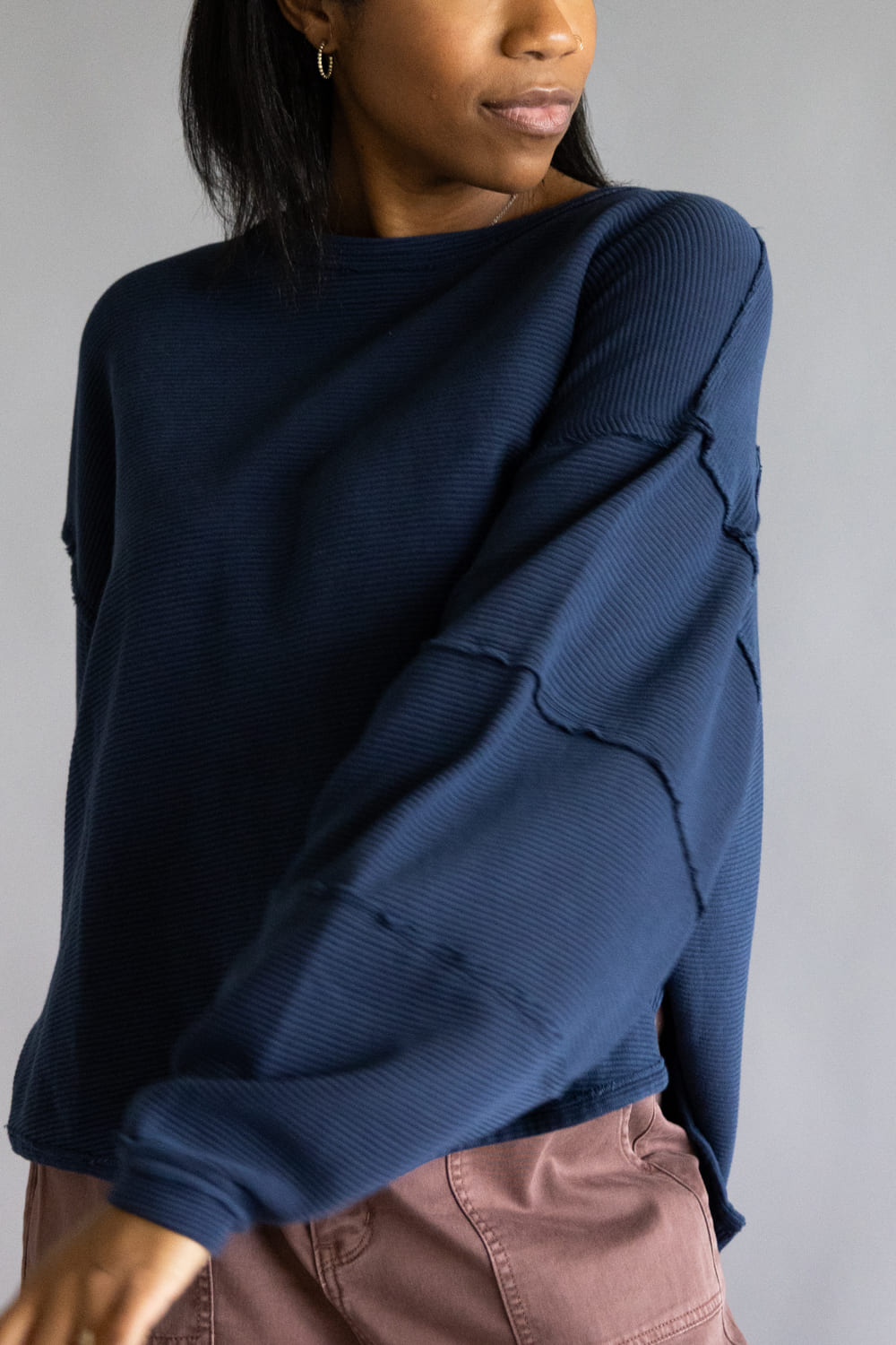 Free People We The Free Total Eclipse Tee for Women in Deeper Iris