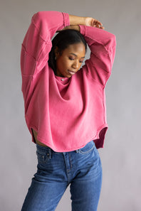 Free People We The Free Total Eclipse Tee for Women in Hibiscus Pop