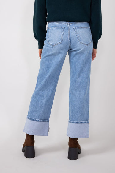 Gabby Supper High-Rise Baggy Straight Jeans for Women in Medium Wash