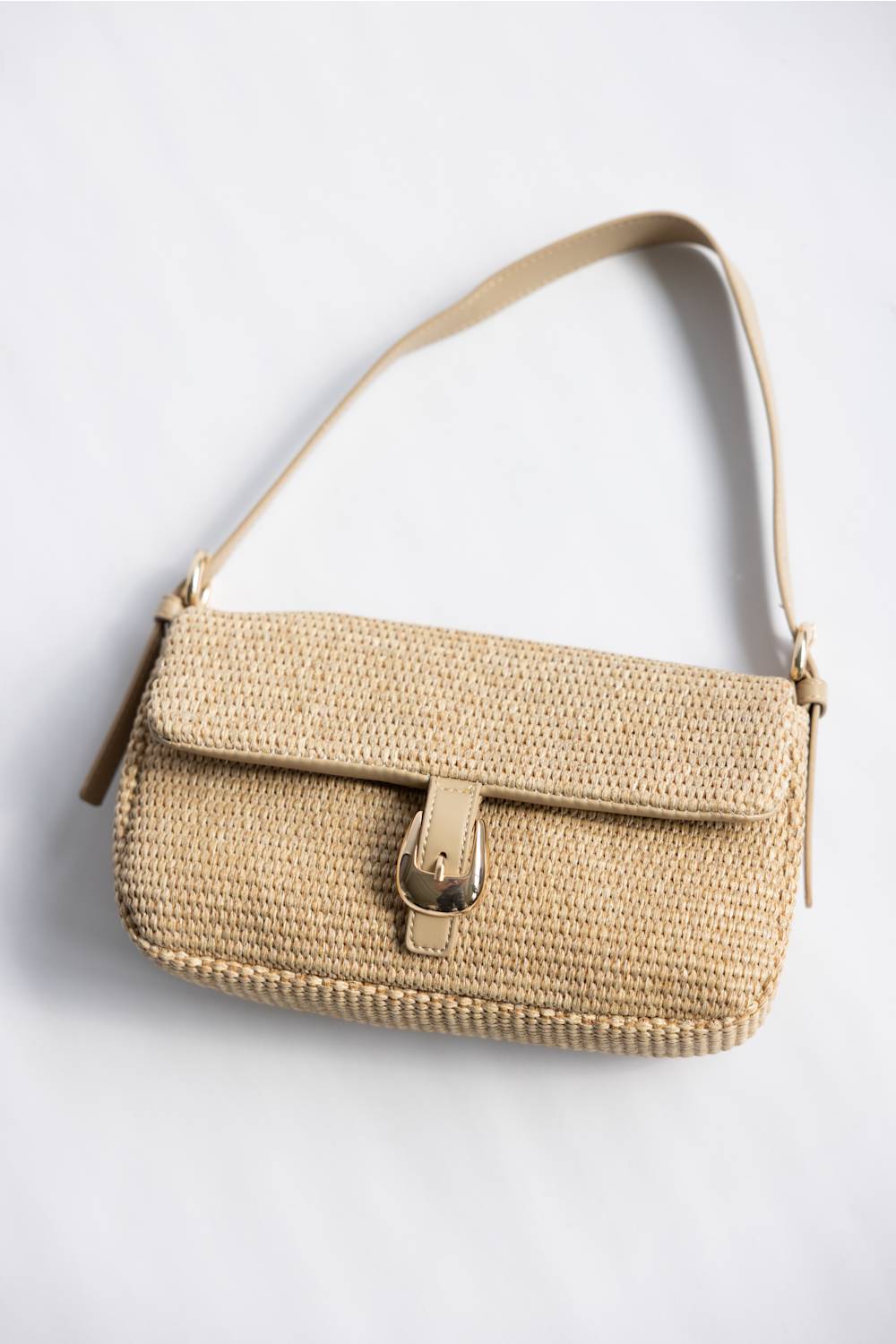 Gloria Straw Shoulder Bag for Women in Natural