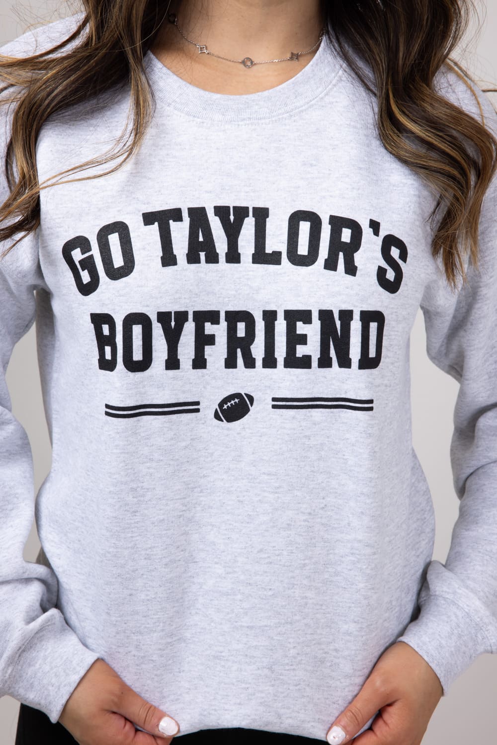 Go Taylor s Boyfriend Sweatshirt for Women in Ash Grey SS BOYFRIEND Glik s