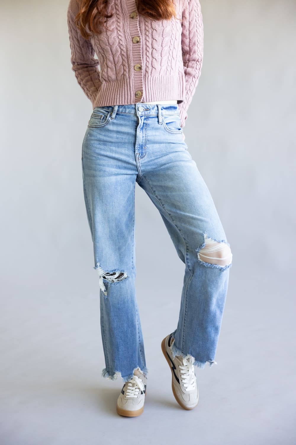 Hidden High-Rise Ella Wide Straight Leg Jeans for Women