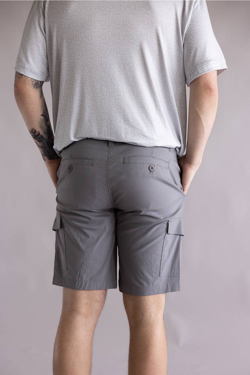 Hallstatt 10" Cargo Shorts for Men in Grey