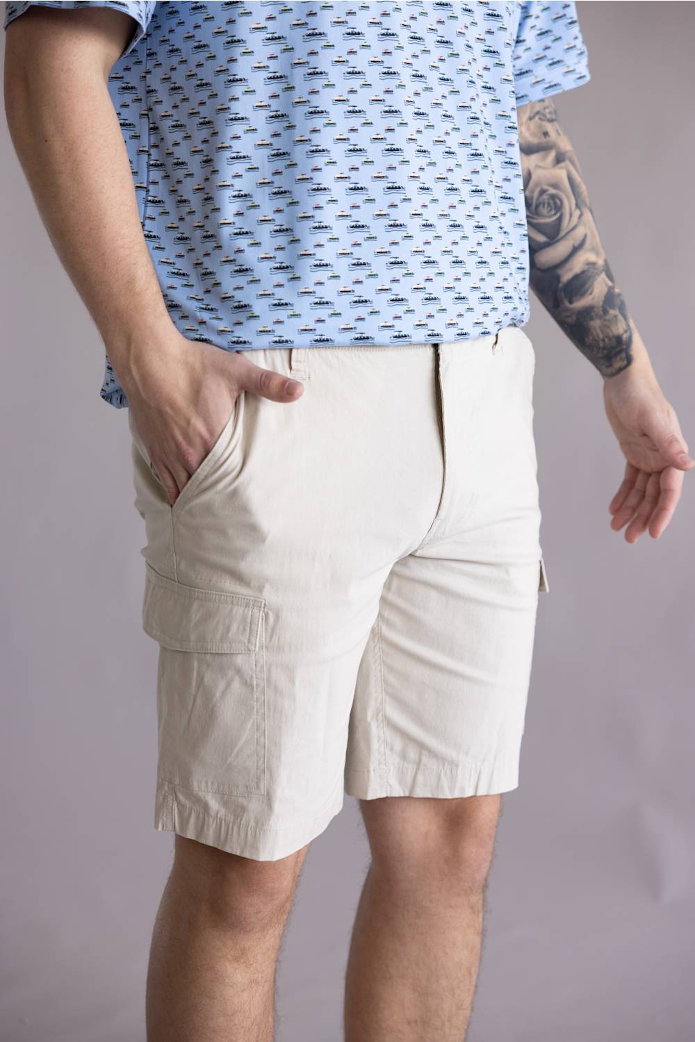 Hallstatt 10" Cargo Shorts for Men in Pelican