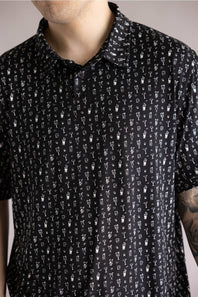 Hallstatt Cocktails Polo for Men in Black