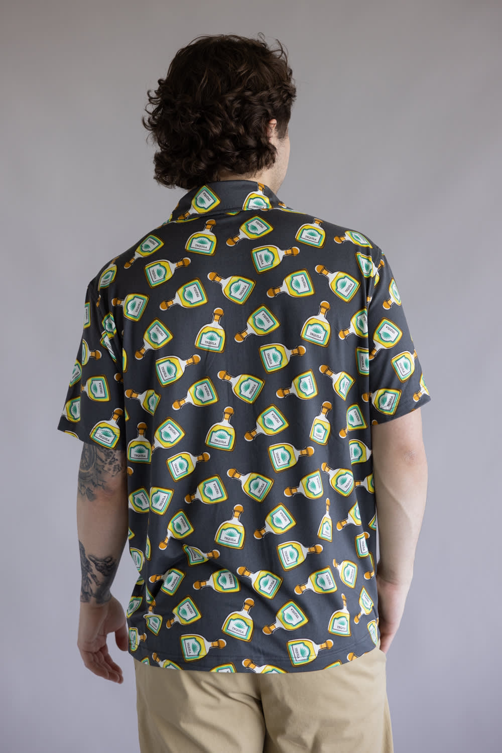 Hallstatt Tequila Button Shirt for Men in Grey