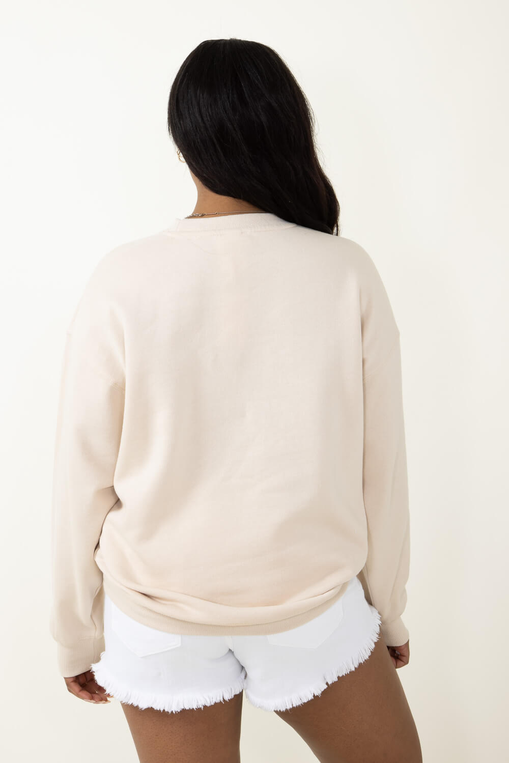 Hampton Embroidered Sweatshirt for Women in Cream | T864 Hampton Embroidered Sweatshirt for Women in Cream | T864