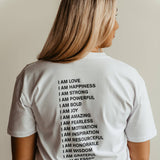 Henry Kellem I AM Graphic T-Shirt in White 