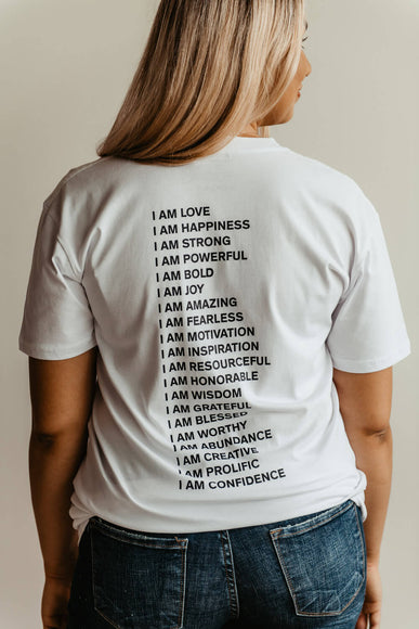 Henry Kellem I AM Graphic T-Shirt in White 