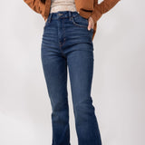 Hidden High Rise Flare Jeans for Women in Dark Wash