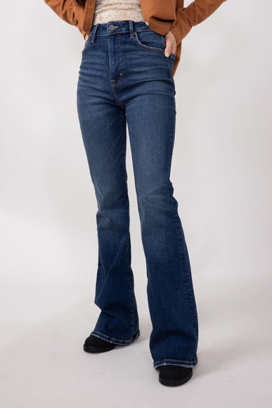 Hidden High Rise Flare Jeans for Women in Dark Wash