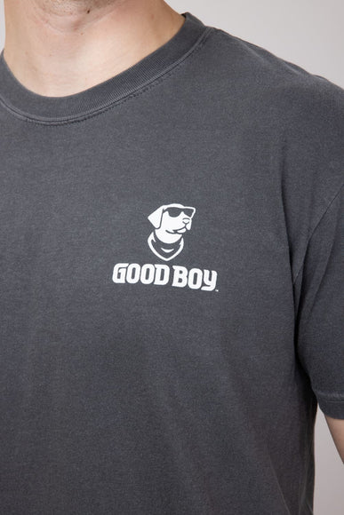 Hunt Club Dog T-Shirt for Men in Pepper
