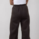 Drawstring Super Soft Sweatpants for Women in Charcoal Brown