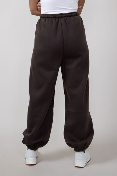 Drawstring Super Soft Sweatpants for Women in Charcoal Brown