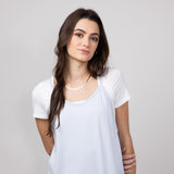 Illa Illa Striped Patch Romper for Women in Light Blue