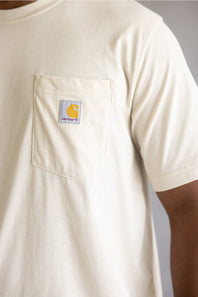 Carhartt Relaxed Faded Stripe T-Shirt for Men in Oatmilk