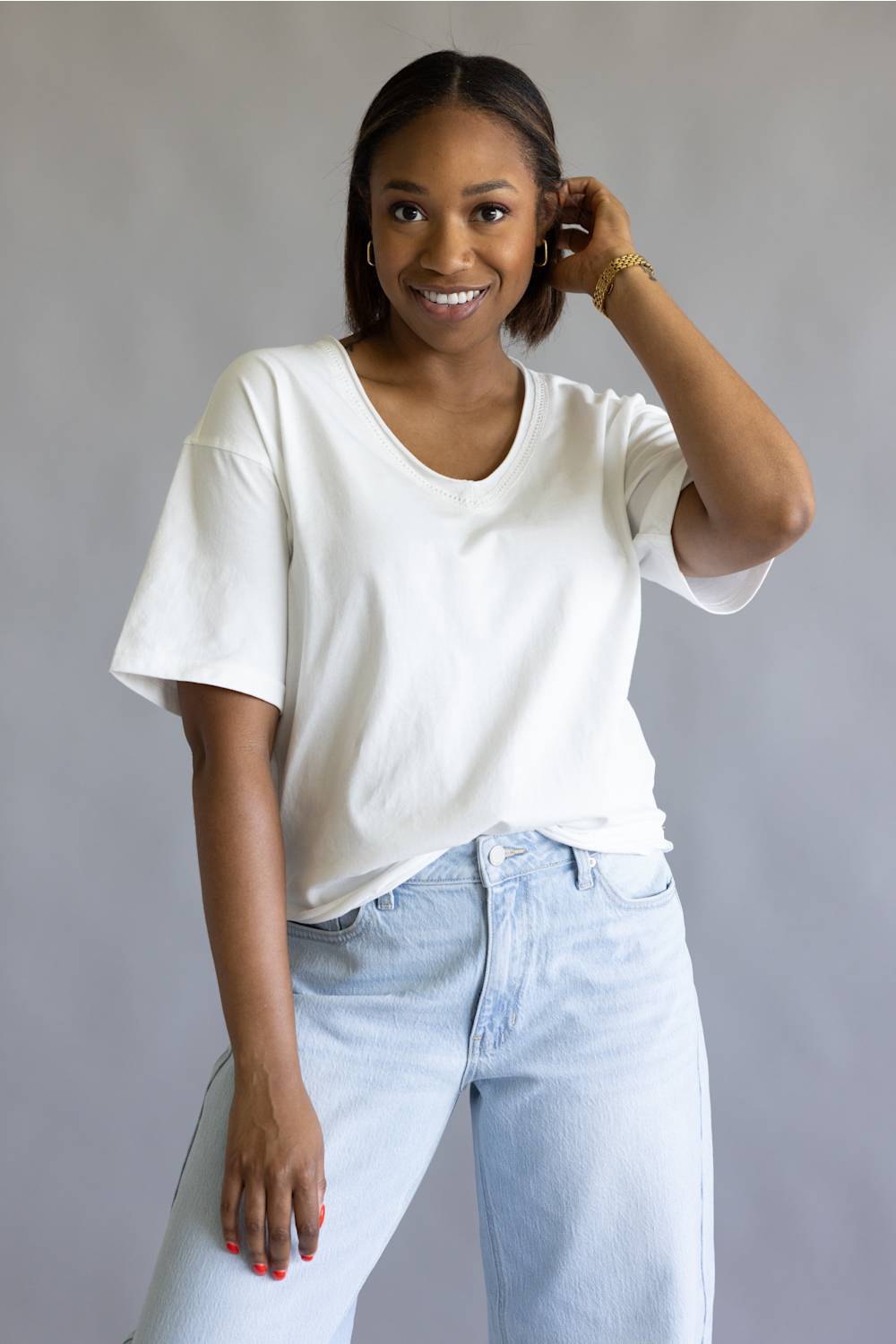 Thread & Supply Ismeria T-Shirt for Women in White