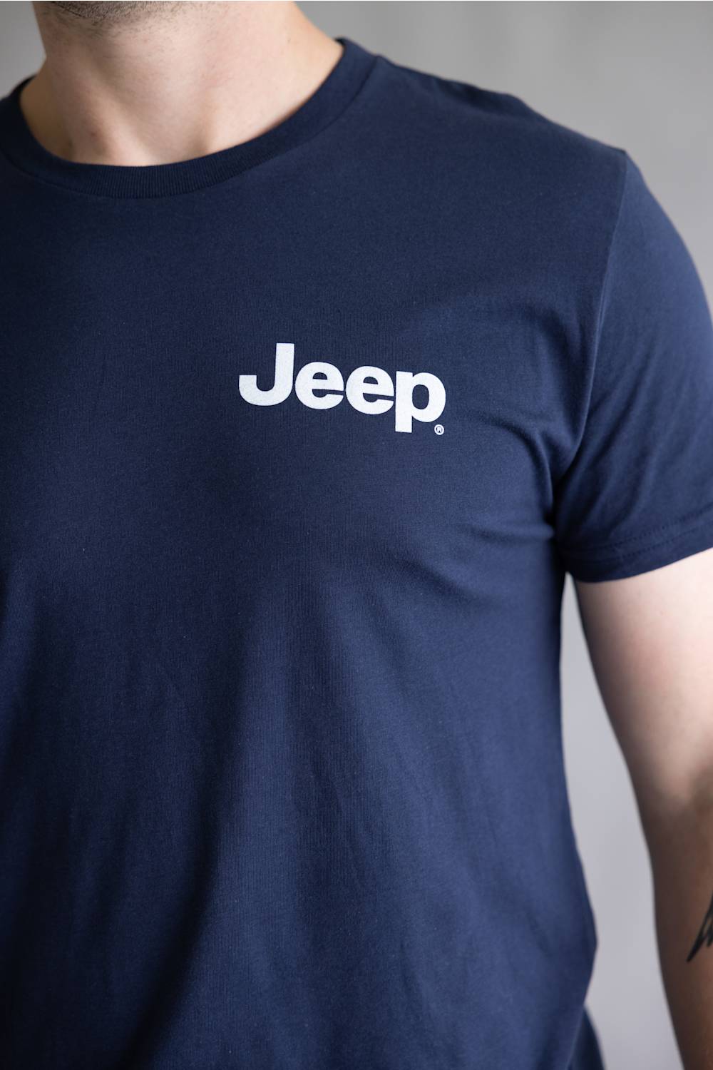 Jeep Big USA T-Shirt for Men in Navy