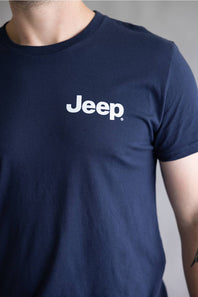 Jeep Big USA T-Shirt for Men in Navy