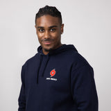 Jetty Hurricane Helene Relief Hoodie for Men in Navy