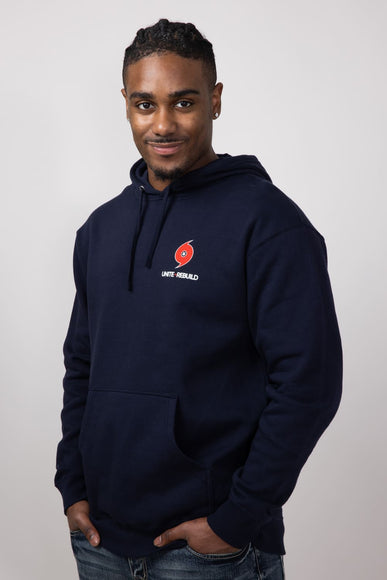 Jetty Hurricane Helene Relief Hoodie for Men in Navy