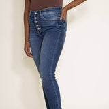 Judy Blue High Rise Button Fly Skinny Jeans for Women