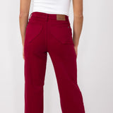 Judy Blue High Rise Heart Pocket Straight Jeans for Women in Scarlet Red
