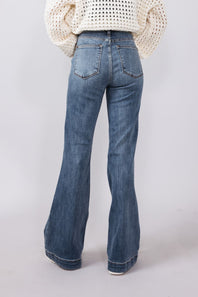 Judy Blue High Rise Trouser Flare Jeans for Women