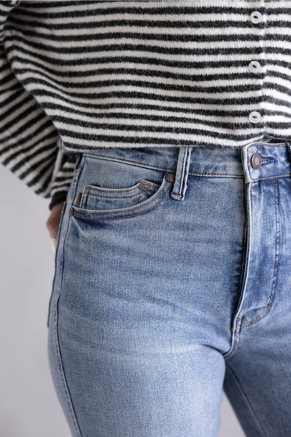 Judy Blue High Rise Tummy Control Slim Straight Jeans for Women