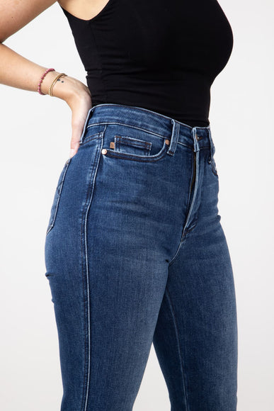Judy Blue Embroidered Back Pocket Bootcut Jeans for Women