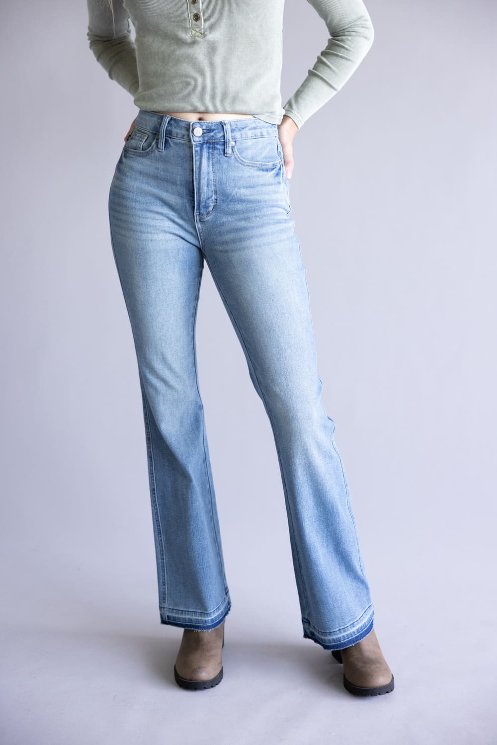 Judy Blue Mid-Rise Slim Bootcut Jeans for Women