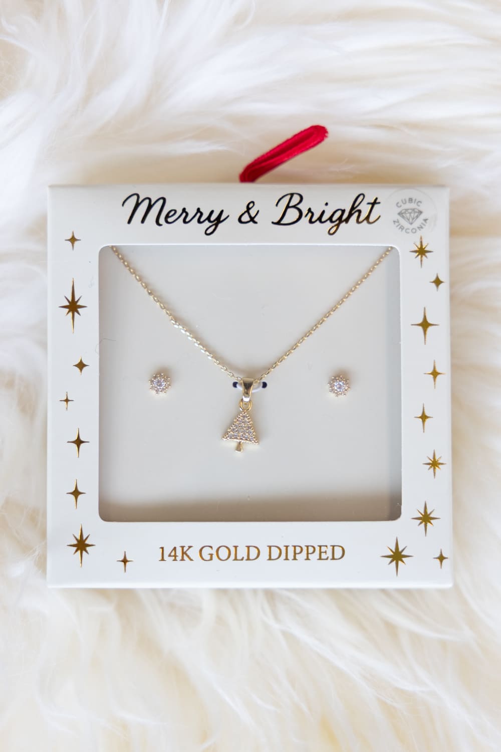 Christmas Tree Box Set for Women in Gold