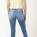 KanCan Distressed Ankle Skinny Jeans for Women
