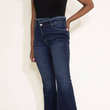 KanCan High Rise Crisscross Flare Jeans for Women