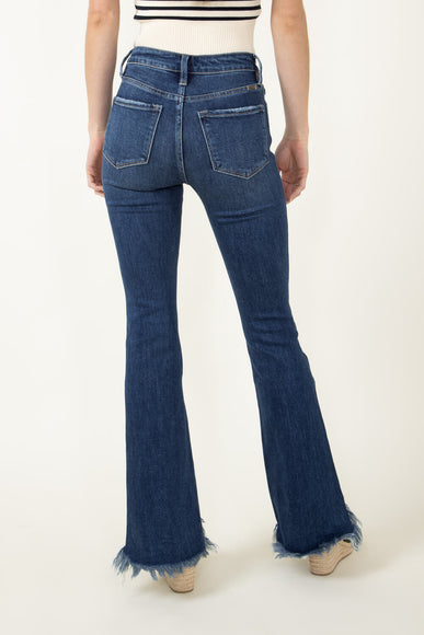 KanCan High Rise Fray Hem Bootcut Jeans for Women