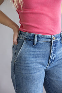 KanCan High Rise Wide Trouser Jeans for Women