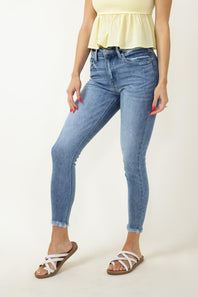 KanCan Silvanna Mid Rise Ankle Skinny Jeans for Women