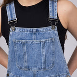 KanCan Youth Cordelia Relaxed Denim Overalls for Girls