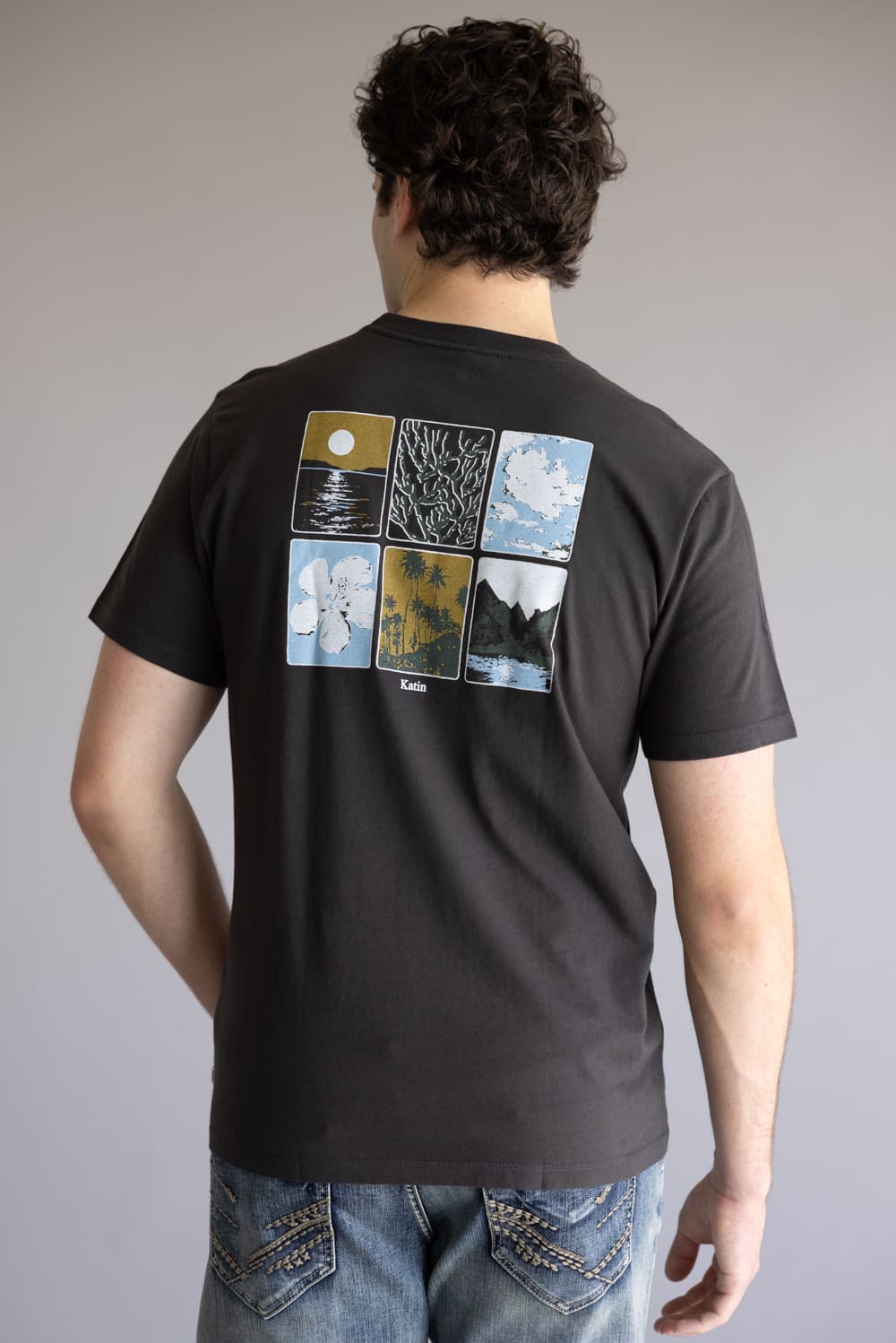 Katin Phases T-Shirt for Men in Wash Black
