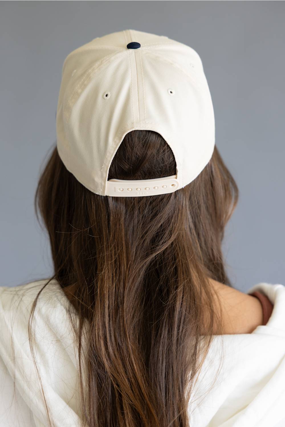Katydid Love Michigan Trucker Hat for Women in Navy/Tan