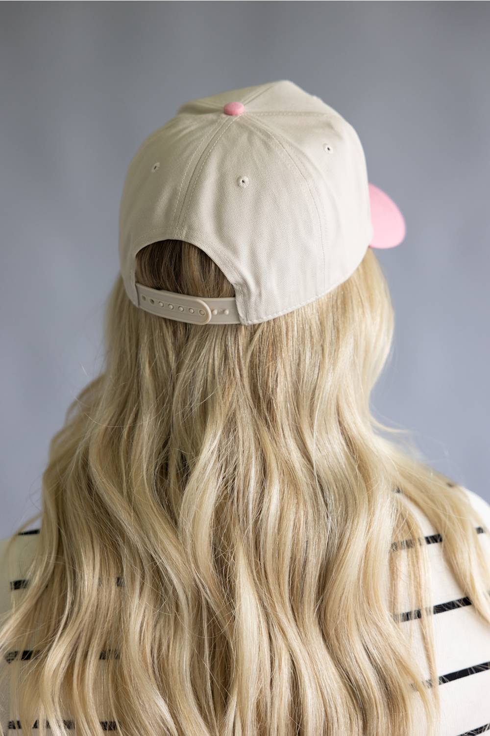 Katydid Love Michigan Trucker Hat for Women in Pink/Tan