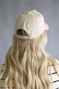 Katydid Love Michigan Trucker Hat for Women in Pink/Tan