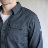 Kuhl Descendr Flannel Shirt for Men in Deep Abyss | 7244-DEEPABYSS