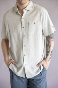 Kuhl Kastaway Button Up Shirt for Men in Feather Grey